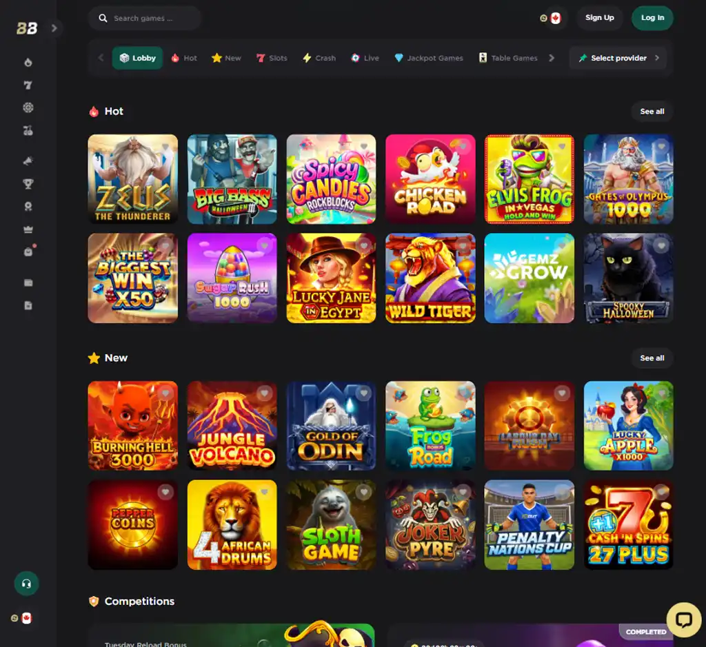 Bela Bet Casino desktop homepage screenshot displaying main lobby with featured games, promotions and navigation menu - tested Bela Bet Casino desktop homepage screenshot displaying main lobby with featured games, promotions and navigation menu - tested