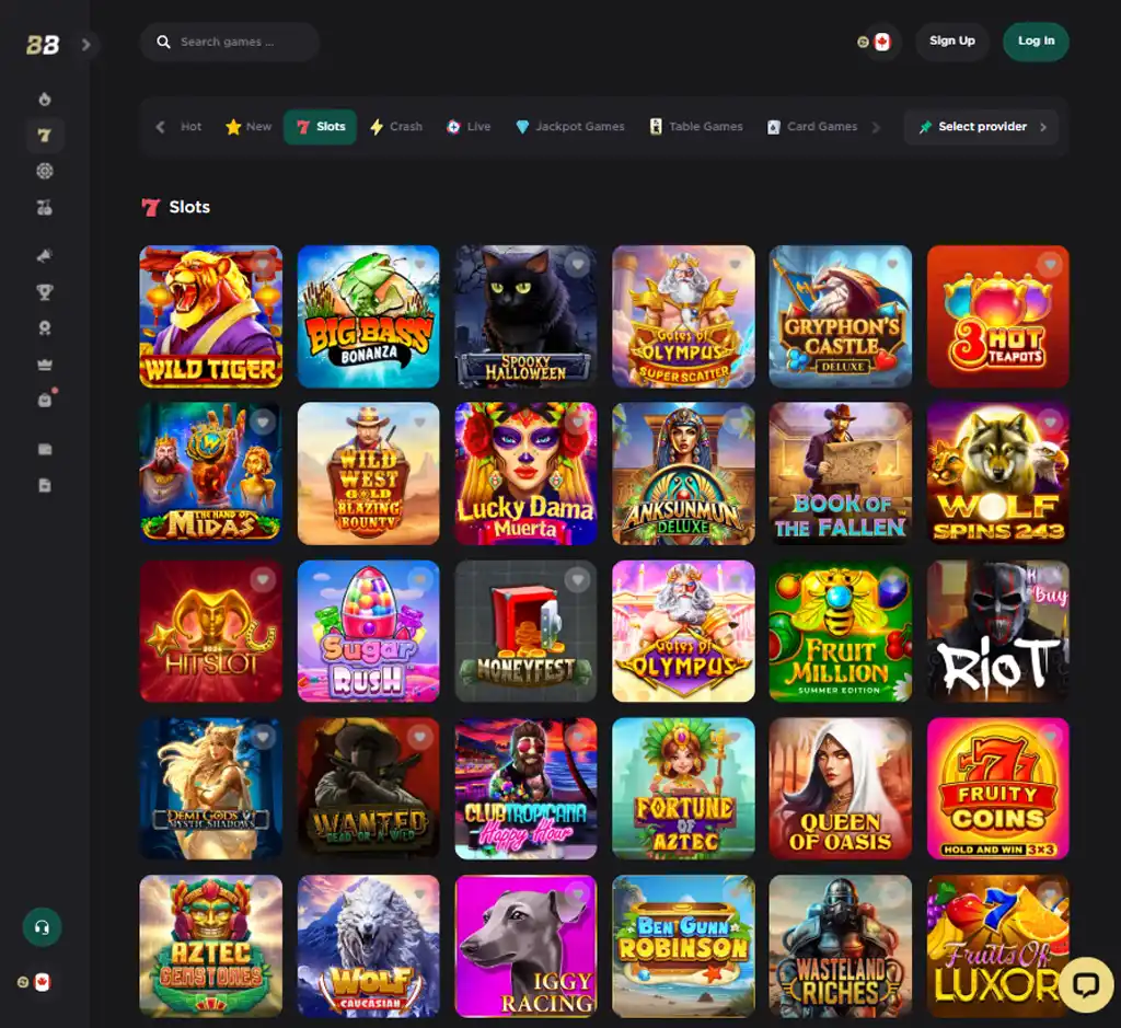 Bela Bet Casino desktop slots lobby screenshot presenting variety of slot games with categories and providers - tested Bela Bet Casino desktop slots lobby screenshot presenting variety of slot games with categories and providers - tested