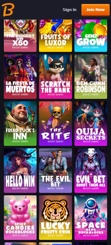 Blaze Spins Casino Mobile Preview 2