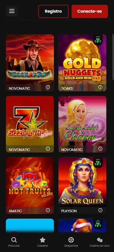 Chipstars Casino Mobile Preview 1