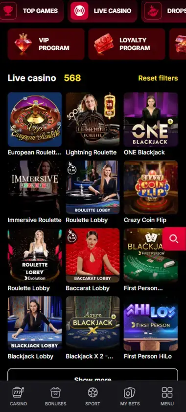 FieryPlay Casino Mobile Preview 2
