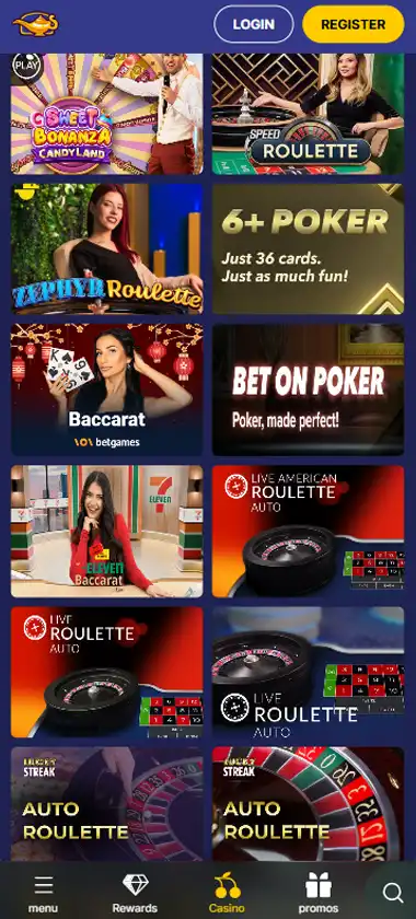JasminSlots Casino Mobile Preview 1