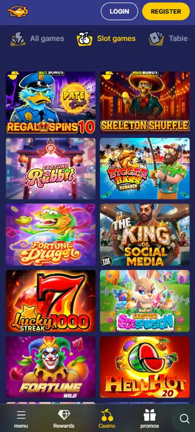 JasminSlots Casino Mobile Preview 2