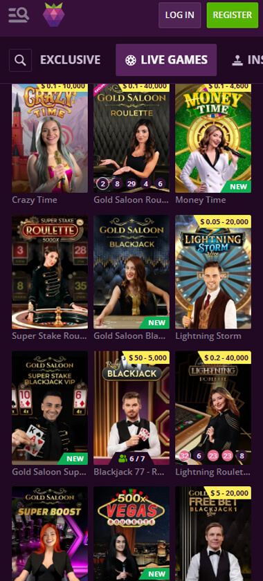 Malina Casino Mobile Preview 2