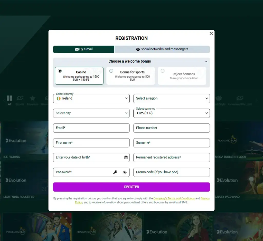 SpinBetter Casino signup bonus page displaying new player welcome bonus offer and promotional terms - Tested SpinBetter Casino signup bonus page displaying new player welcome bonus offer and promotional terms - Tested