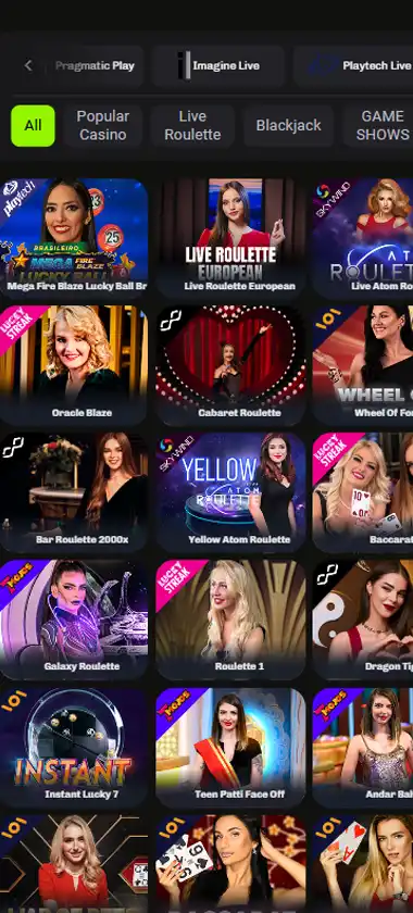 Velobet Casino Mobile Preview 2