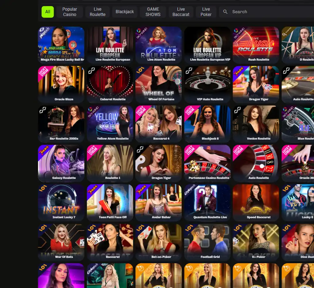 Velobet Casino desktop live casino lobby screenshot featuring live dealer games and real-time streaming interface - review testing