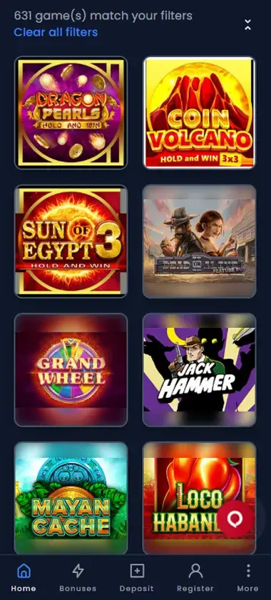 Win There Casino Mobile Preview 2